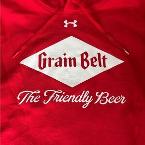 Under Armour Red Grain Belt Hoodie